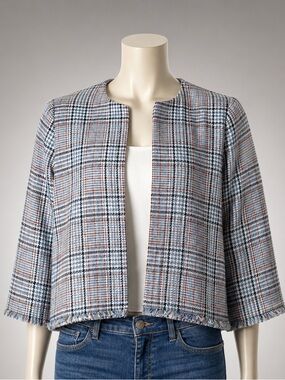14th & Union Tweed Jacket - Blue, White & Rust Accents